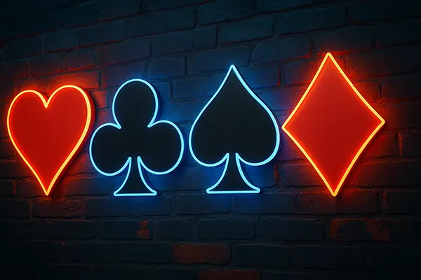 Neon roulette art