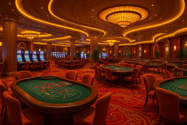 Iluminación artística de casino